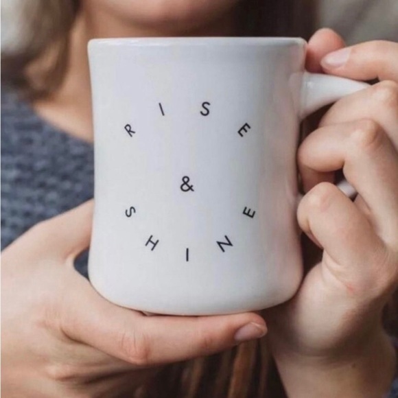 Morning Culture Coffee Mug in White with Black Text - Picture 2 of 11